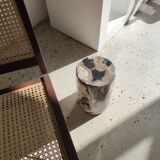 Side table in petrified wood