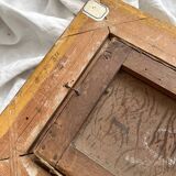 Old oil painting on canvas countryside landscape 19th