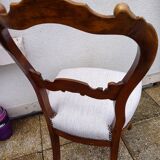 Chaise Louis Philippe restaurée beige