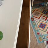 Vintage chest of drawers restored in white painted wood
