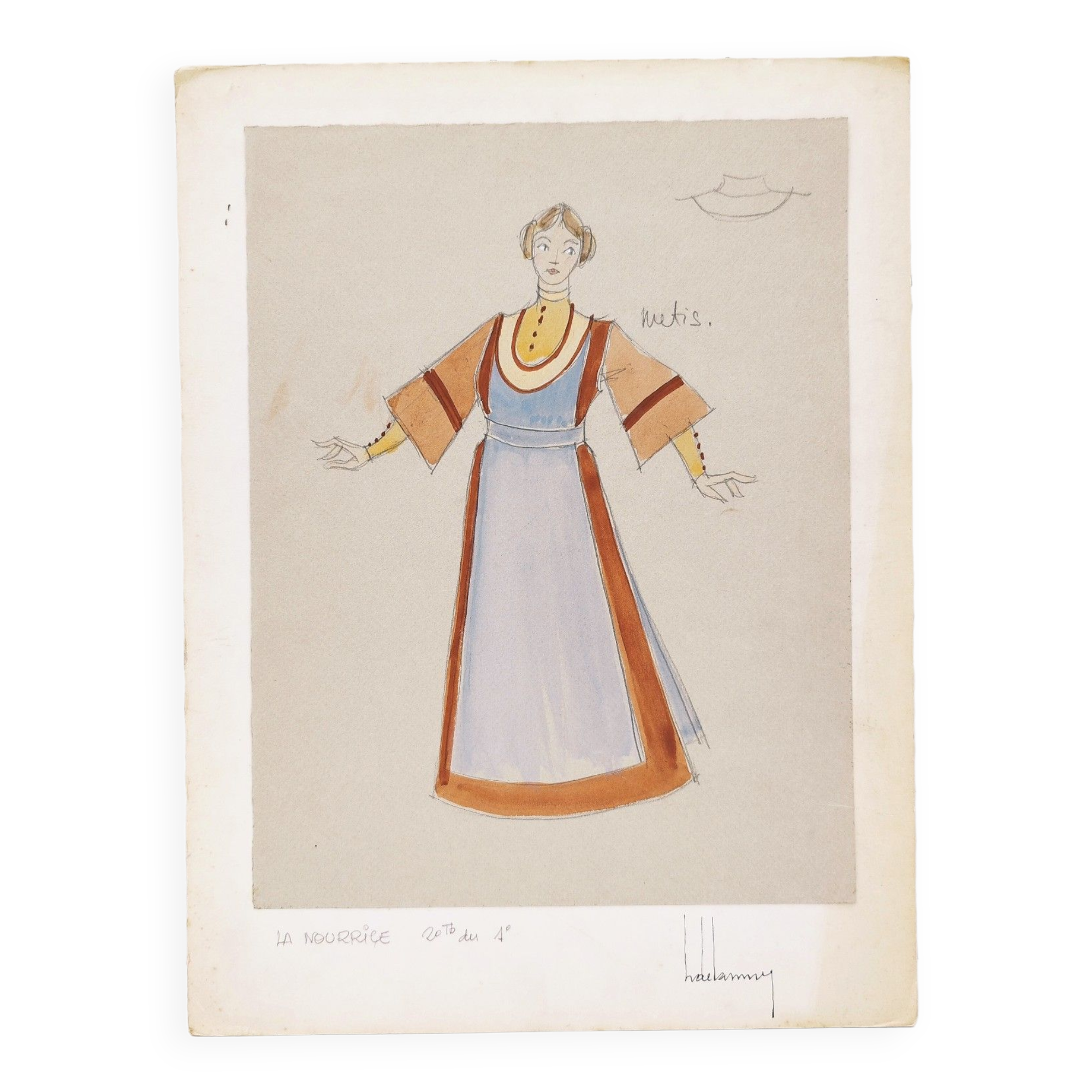 Verdi opera costume board » Il trovatore » the nurse