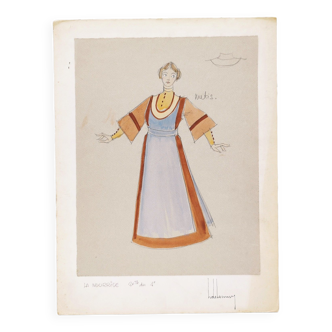 Verdi opera costume board » Il trovatore » the nurse