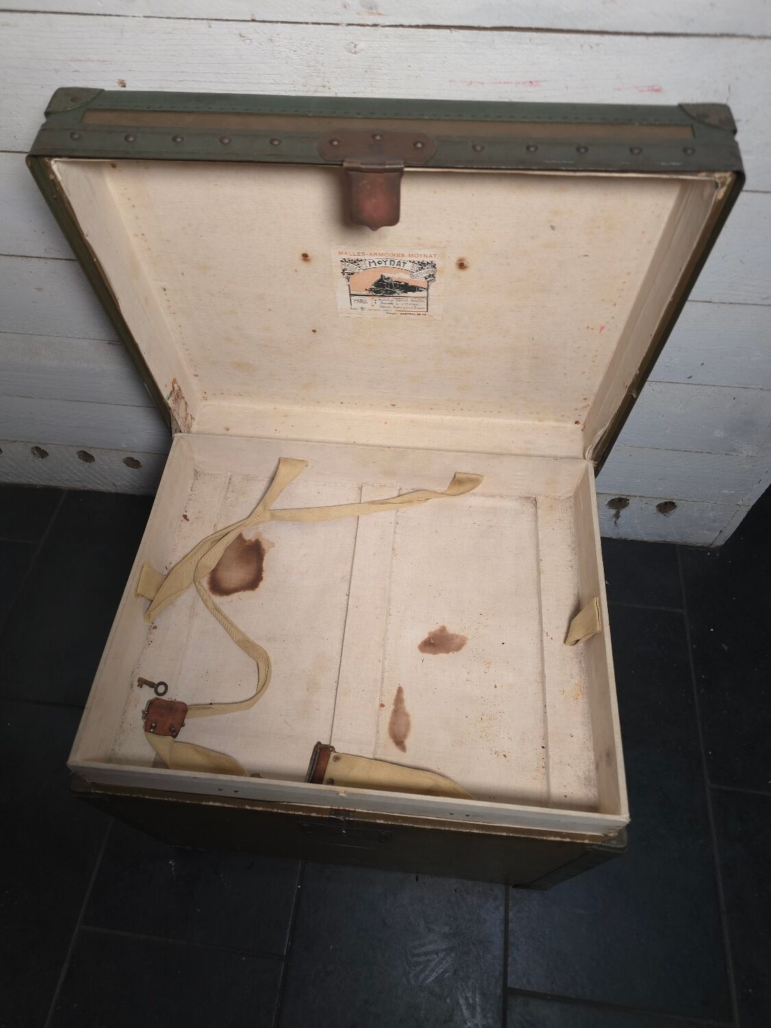 Moynat Paris travel trunk from the early 20th century.