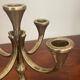 Brutalist solid brass candlestick