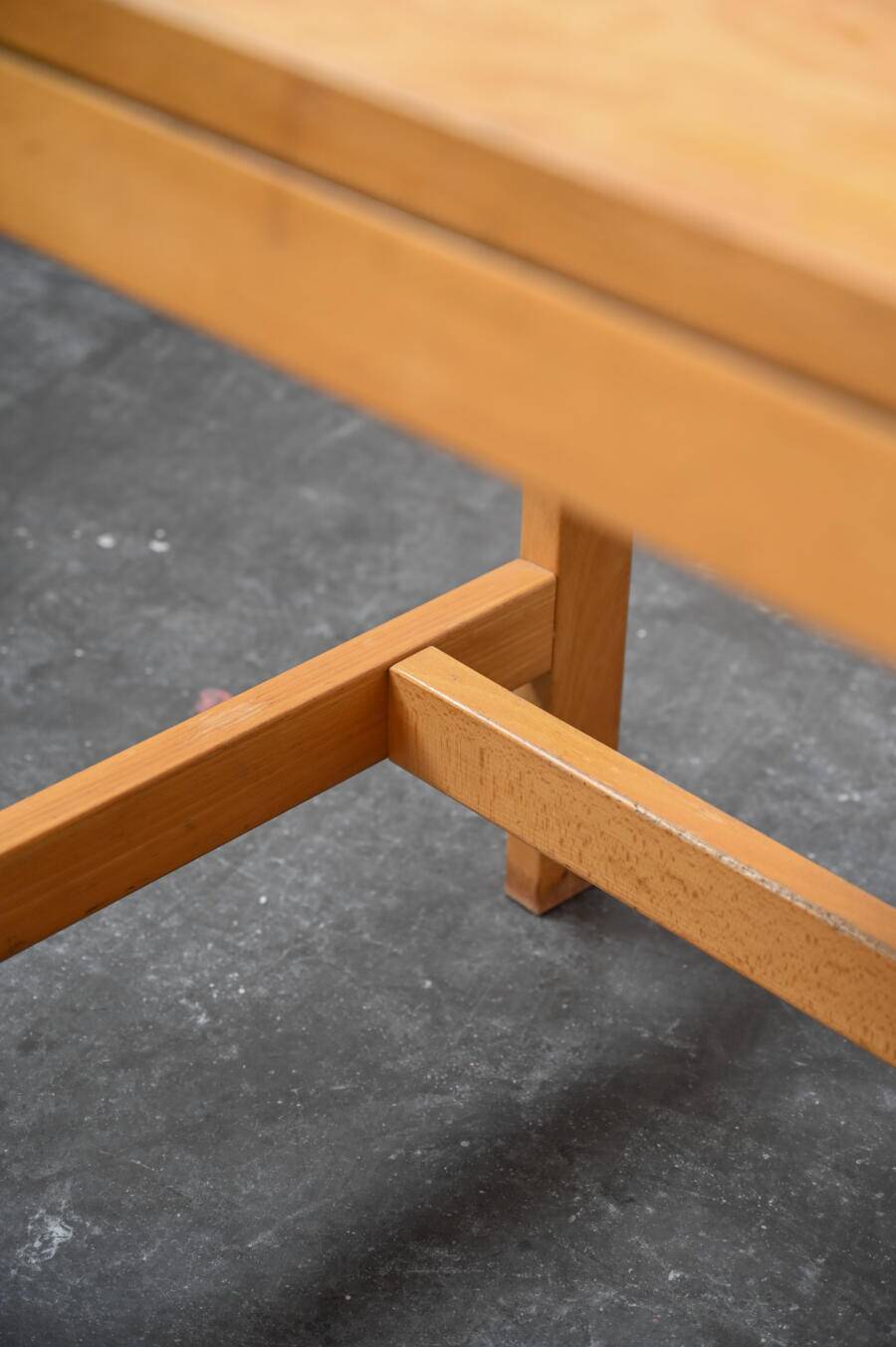 Light wood desk
