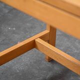 Light wood desk
