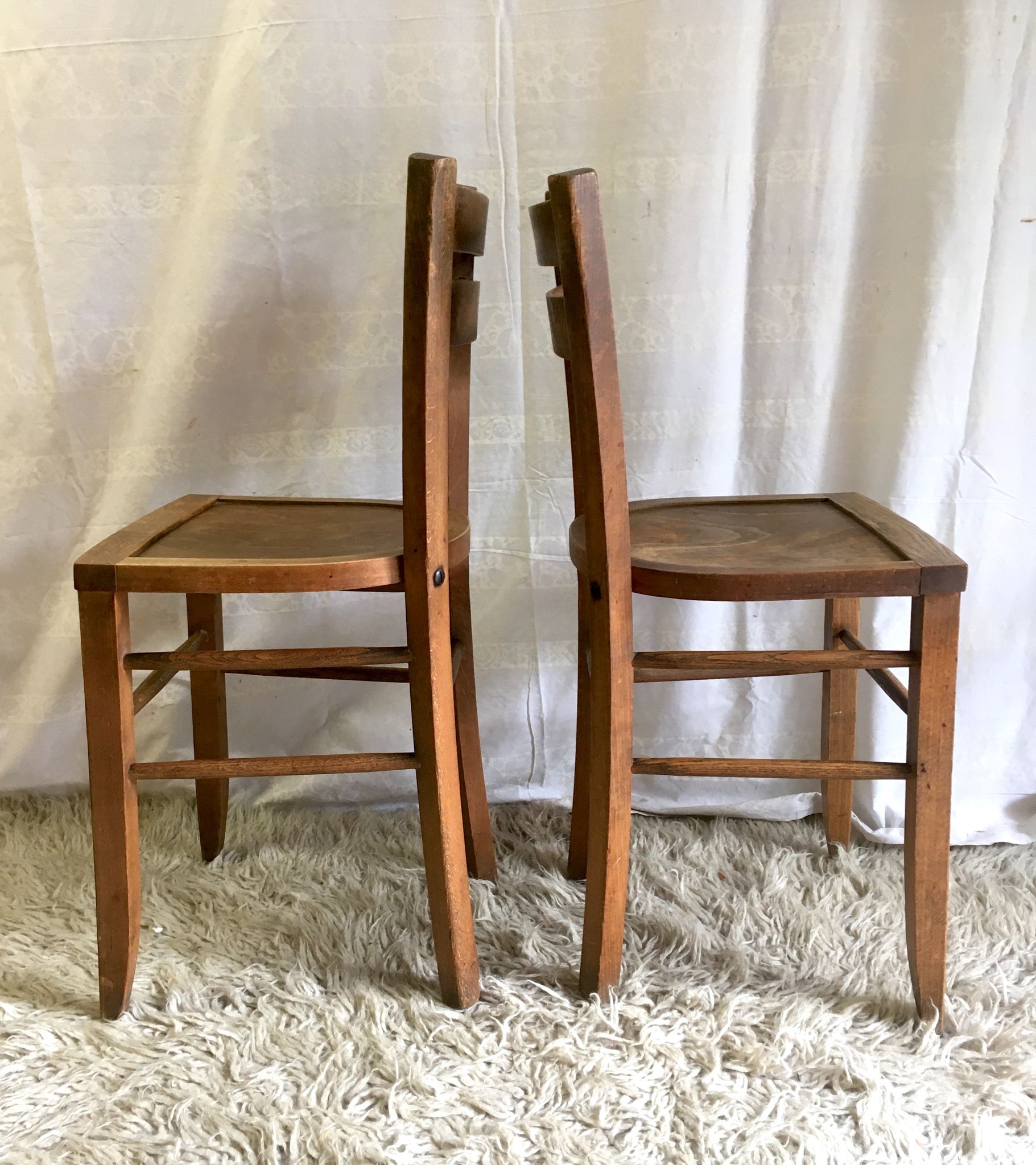 Bistro chair duo "Au Bon Marché" Maison A. Boucicaut - 1950s
