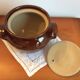 Pot glazed stoneware pot with lid Pearson's of Chesterfield England