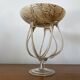 Antique medusa cup josefina krosno multi-layer blown glass vintage