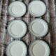 6 antique flat plates in ironstone Hb & Cie