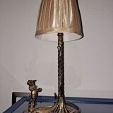 Brass art deco lamp  with putti