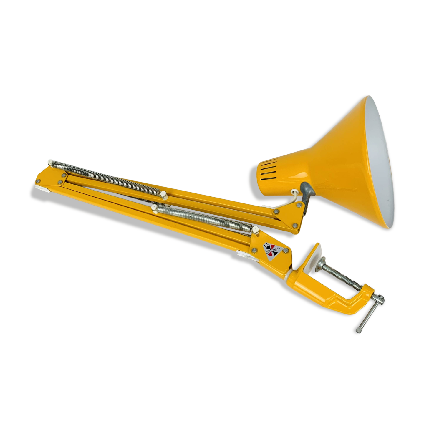 Habitat vintage articulated architect's lamp, yellow metal