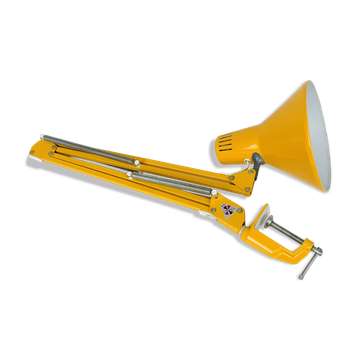 Lampe d'architecte articulée Habitat vintage en métal jaune