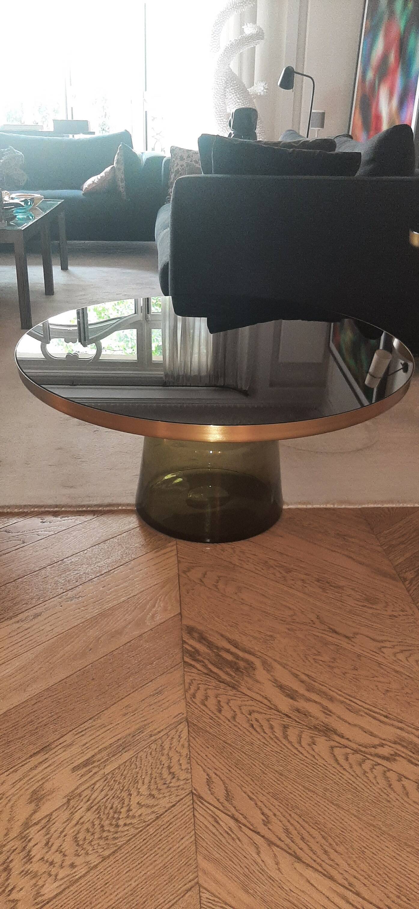 Sebastian Herkner "BELL coffee table" designer coffee table in glass by CLAS