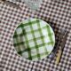 La Redoute x Selency lot de 4 assiettes mi-creuses vertes