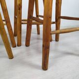 4 brutalist bar stools