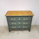 Vintage cherry wood commode refurbished