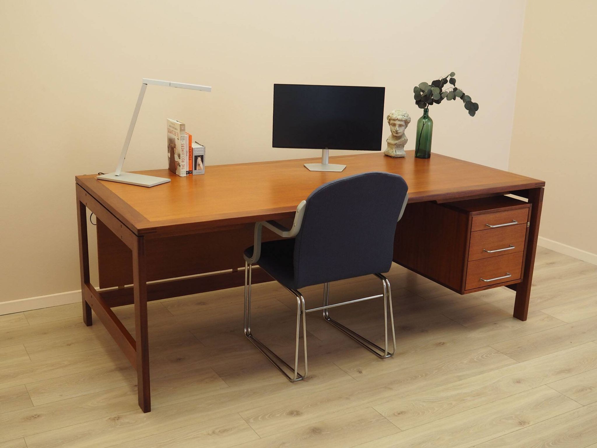 Teak Desk by Jensen & Valeur for Munch, Denmark, 1960s
