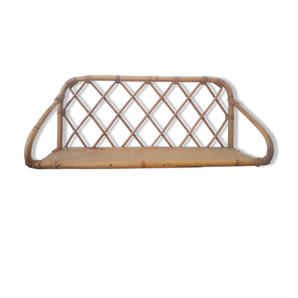 Etagere murale en rotin