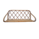 Rattan wall shelf