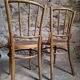 Set of 4 Fischel bentwood bistro chairs, Czechoslovakia, circa 1930–1950.