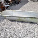 Old zinc bathtub