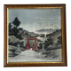 Ancient Japanese drawing on canvas