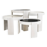 Nest tables model 780, created by Gianfranco Frattini for Cassina, year