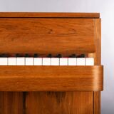 Danish mid-century modern hardwood pianette Bij Louis Zwicki, 1960s