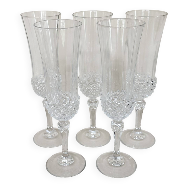 Set de 5 flûtes à champagne Cristal d'Arques