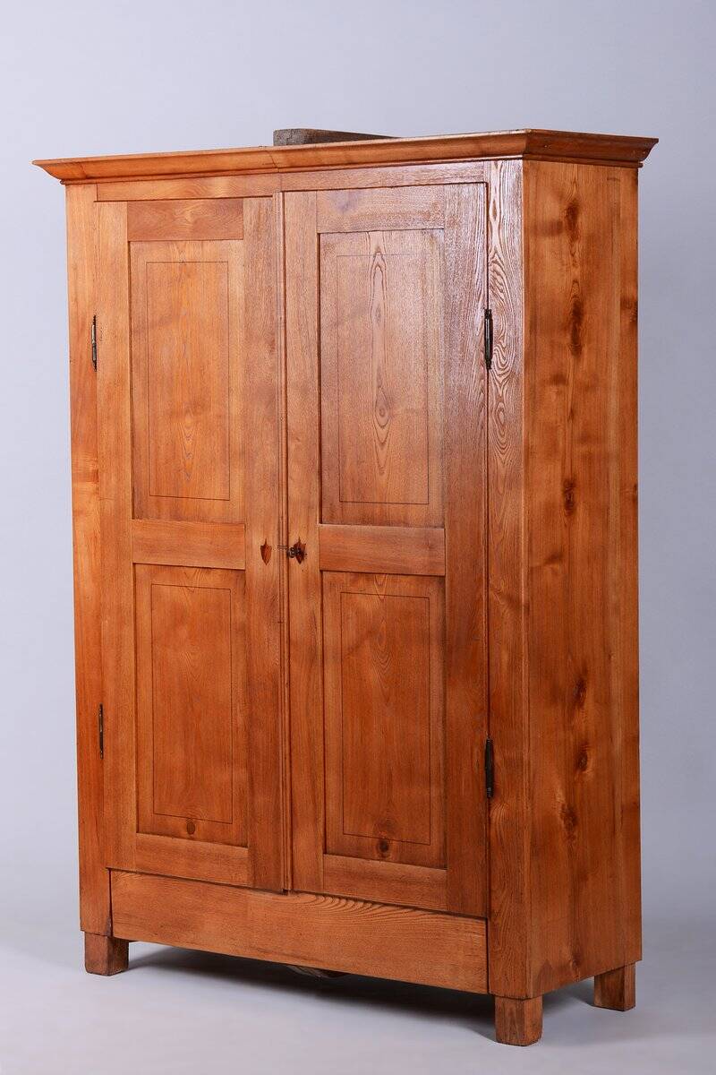Neo-Classical Wardrobe in Ash, Czech, 1820s