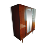 Vintage varnished wooden cabinet 1960