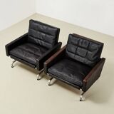 Poul Kjaerholm Early Pair of PK31 Chairs for E. Kold Christensen 1958