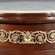 Small Tambour Table in Mahogany, Louis XVI style – Late 19th century