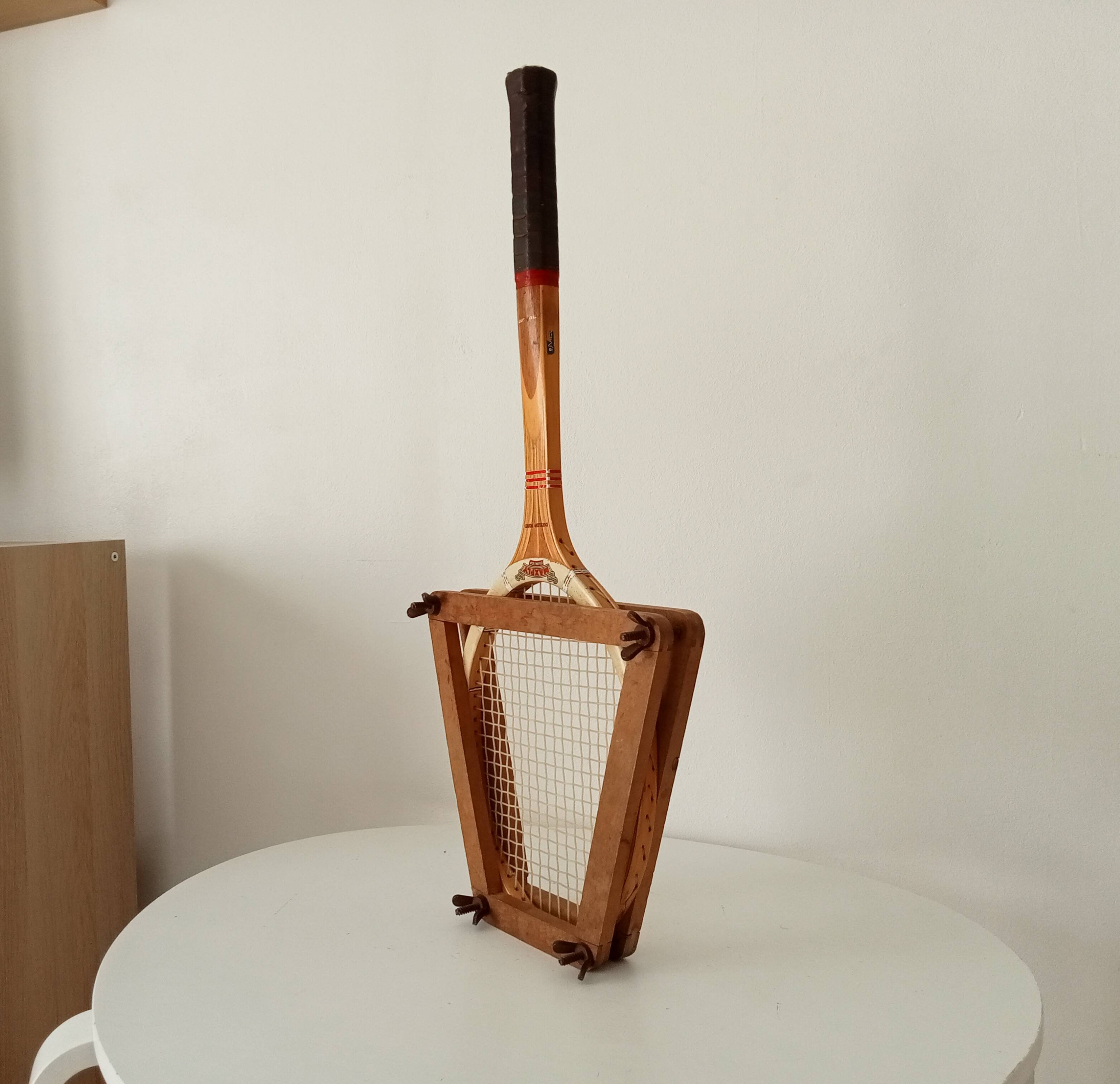 Vintage wooden tennis racket Dunlop Maxply Fort