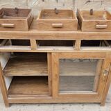 Ancien vaisselier en teck birman