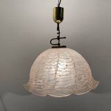 Large Pink Murano Glass Light Pendant 1970’s