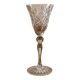 Large cut glass stemmed glass – star decoration – 1960s