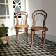 Wooden bistro chairs and canning