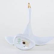 Porcelain goose figurine, Hungarian design, 1960s,manufactured by Holloháza