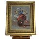 Oil on canvas still life bouquet signed Delaure 20th century