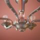 vintage 6-light chandelier, vintage suspension, ceiling lamp, interior decor