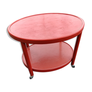 table d'appoint sur roulettes - 1920