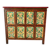 Antique hand-painted Tibetan sideboard