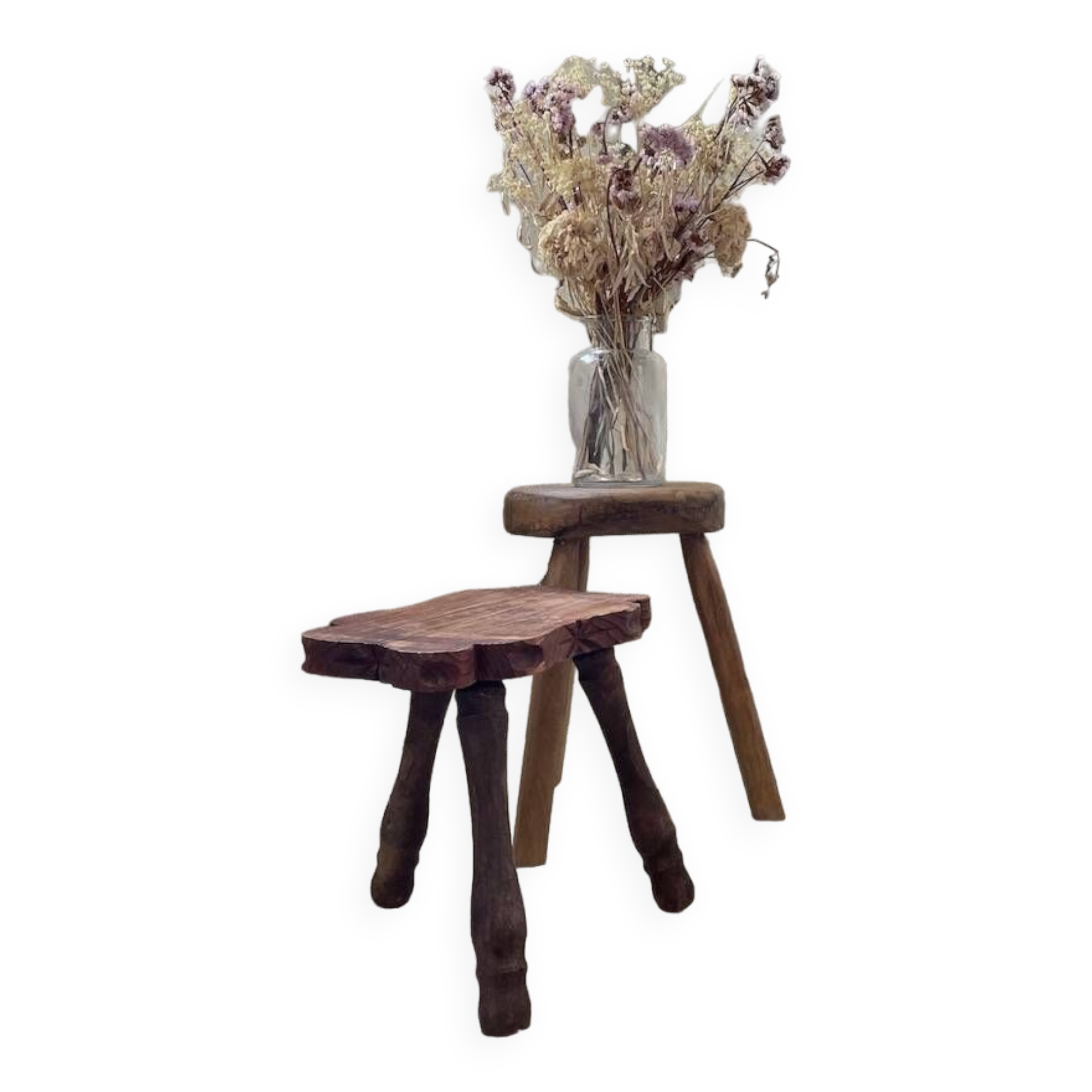 Handcrafted tripod stool