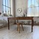 Grande table de ferme XL chêne « carrée » conférence 1950