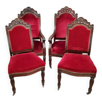 Restoration period living room set in mahogany circa 1820