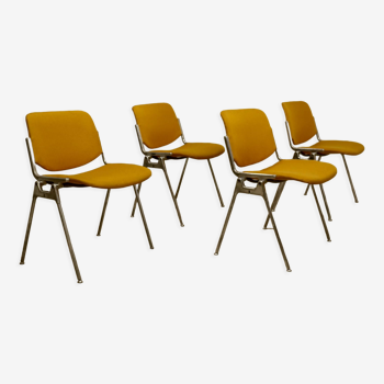 Lot de 4 chaises vintage DSC 106 de Giancarlo Piretti pour Anonima Casteli 1965