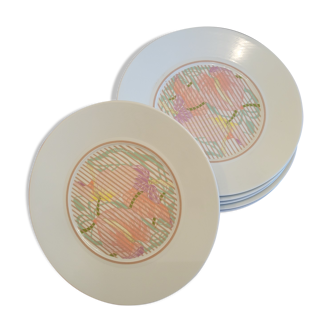 6 assiettes porcelaine Bernardaud