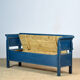 Antique pine drop-top bench, 1900s